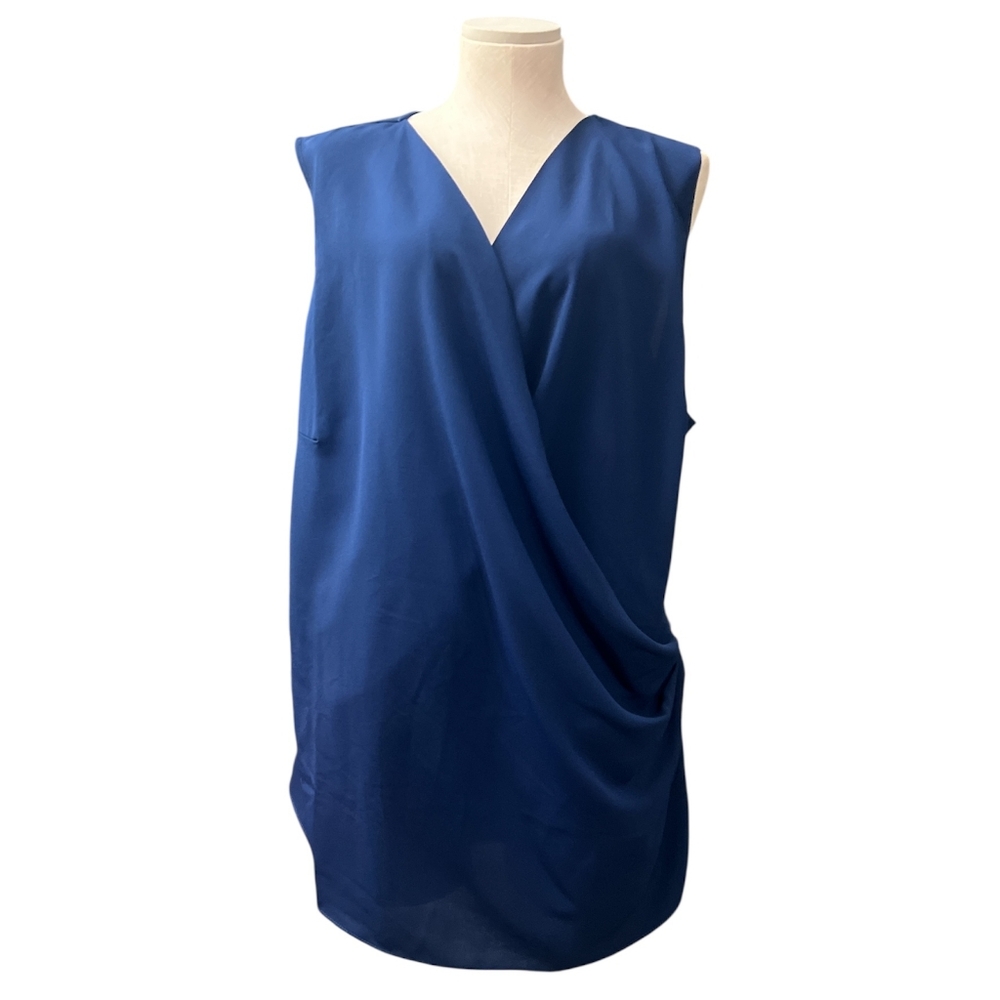 Alfani Elegant Blue Sleeveless Blouse